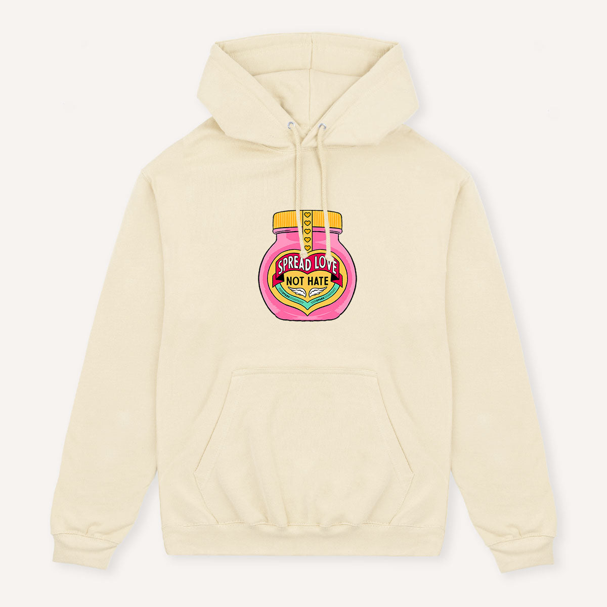 Spread Love Not Hate Hoodie-Feminist Apparel, Feminist Clothing, Feminist Hoodie, JH001-The Spark Company