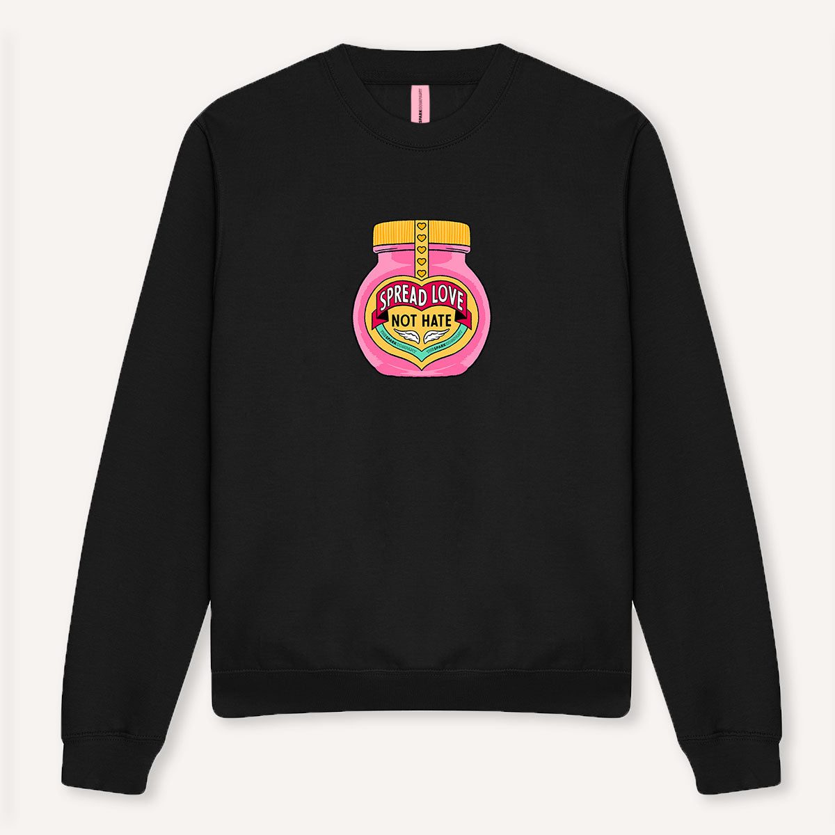 Spread Love Not Hate Sweatshirt-Feminist Apparel, Feminist Clothing, Feminist Sweatshirt, JH030-The Spark Company