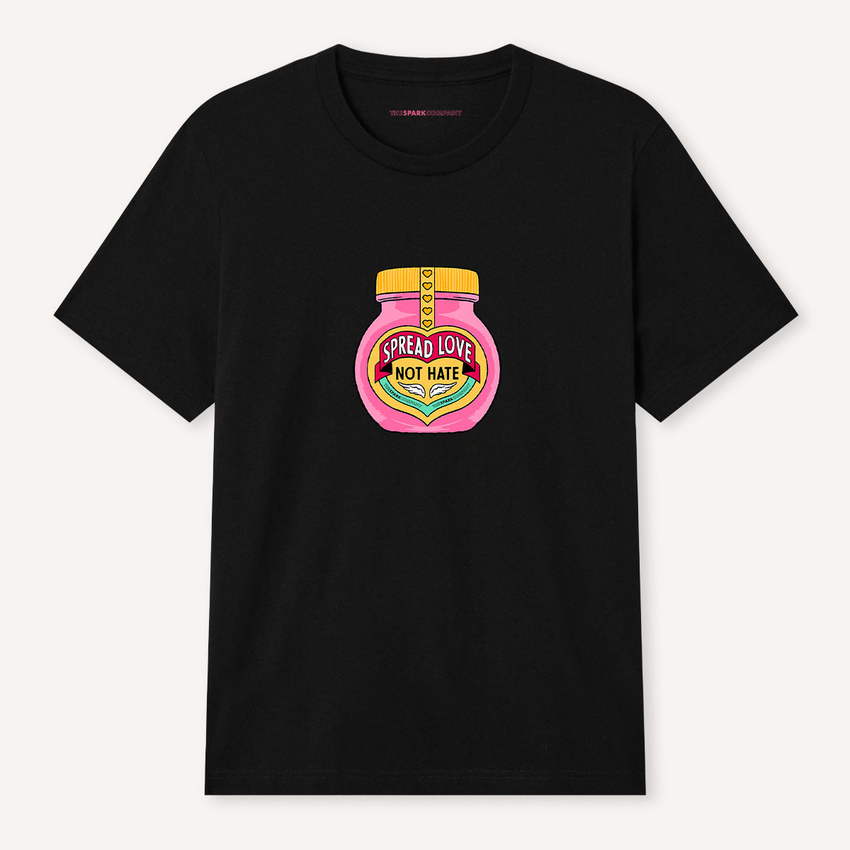 Spread Love Not Hate T-Shirt-Feminist Apparel, Feminist Clothing, Feminist T Shirt, BC3001-The Spark Company