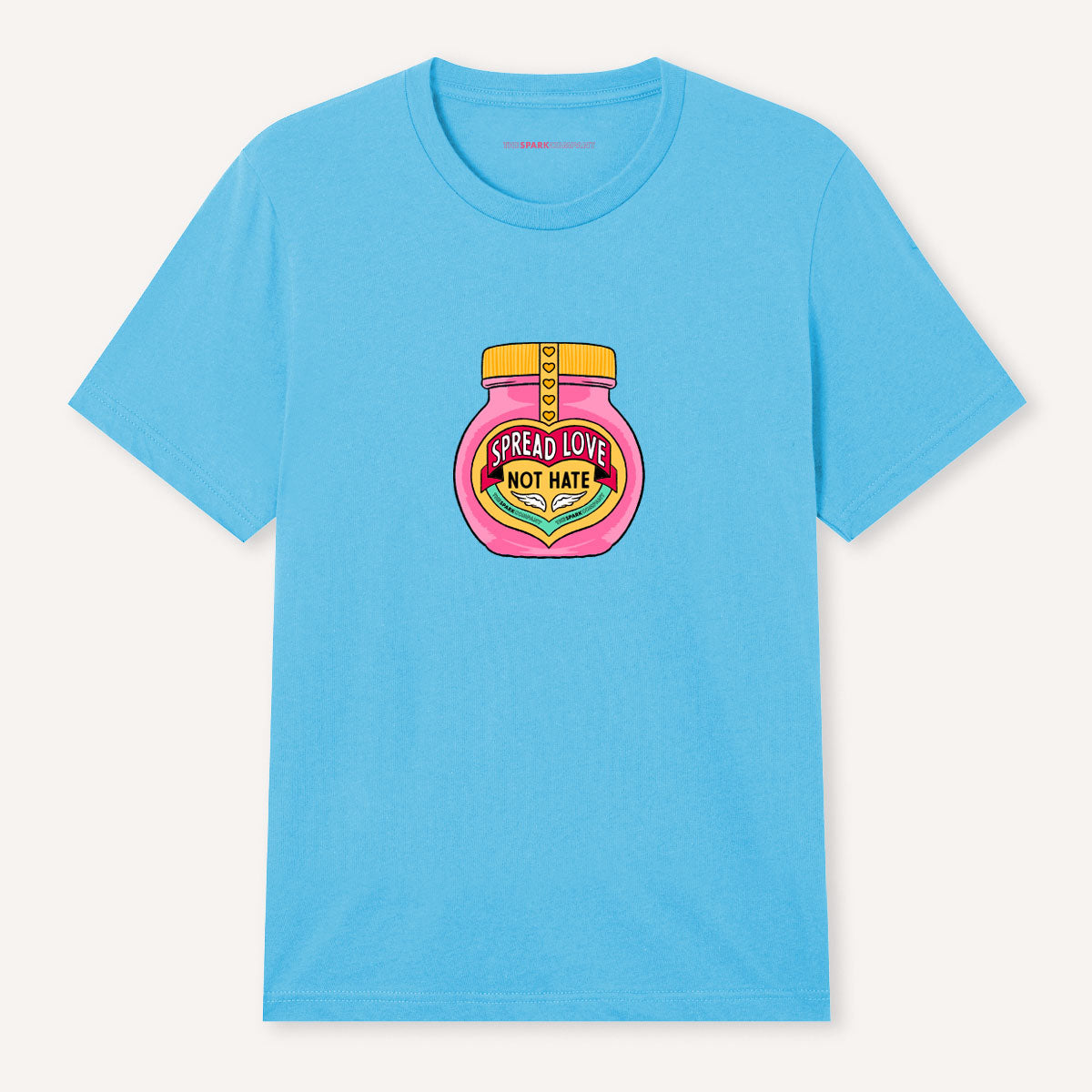 Spread Love Not Hate T-Shirt-Feminist Apparel, Feminist Clothing, Feminist T Shirt, BC3001-The Spark Company