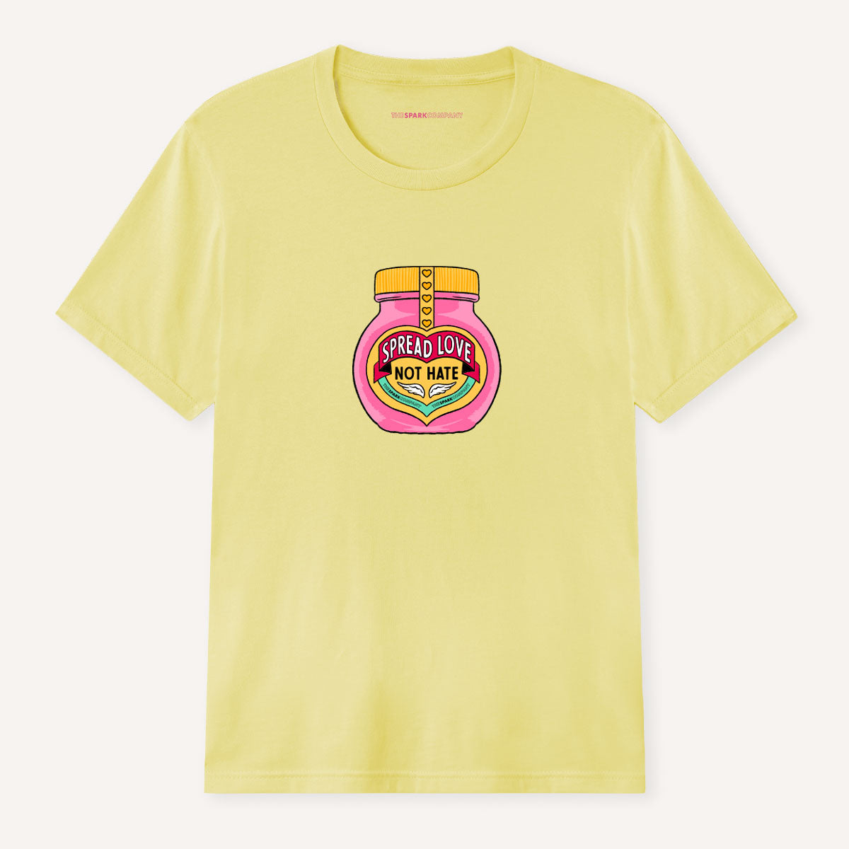 Spread Love Not Hate T-Shirt-Feminist Apparel, Feminist Clothing, Feminist T Shirt, BC3001-The Spark Company