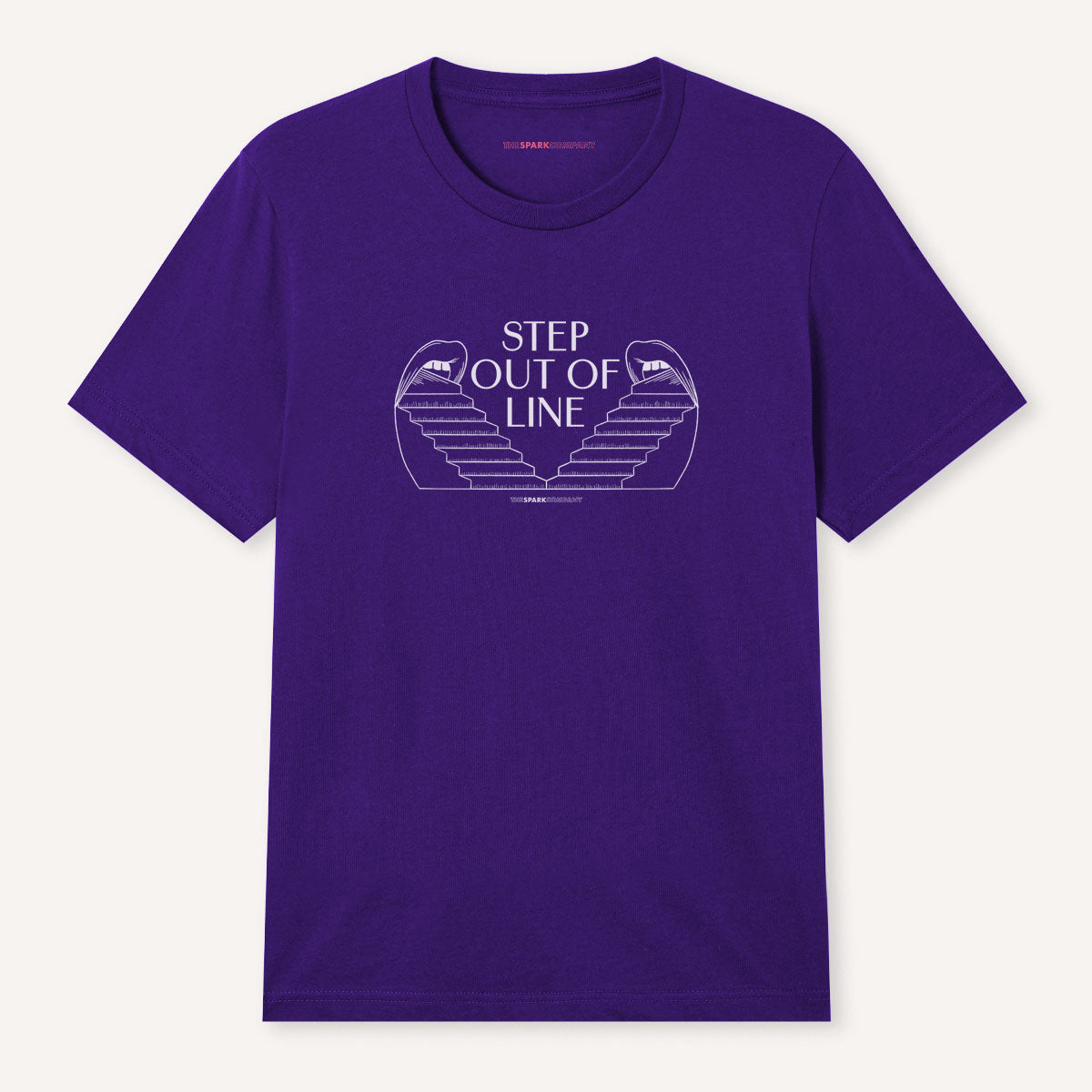 Step Out Of Line T-Shirt-LGBT Apparel, LGBT Clothing, LGBT T Shirt, BC3001-The Spark Company