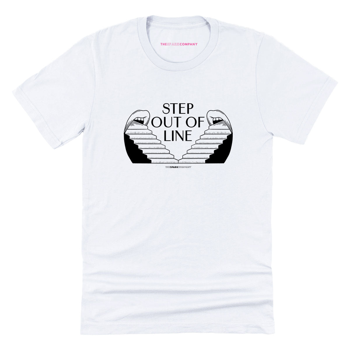 Step Out Of Line T-Shirt-LGBT Apparel, LGBT Clothing, LGBT T Shirt, BC3001-The Spark Company