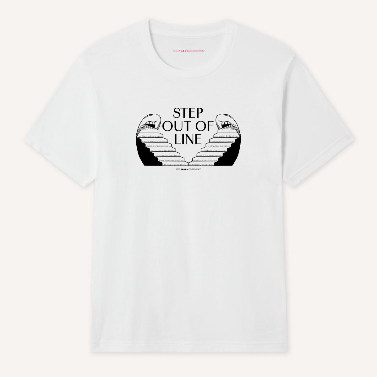 Step Out Of Line T-Shirt-LGBT Apparel, LGBT Clothing, LGBT T Shirt, BC3001-The Spark Company