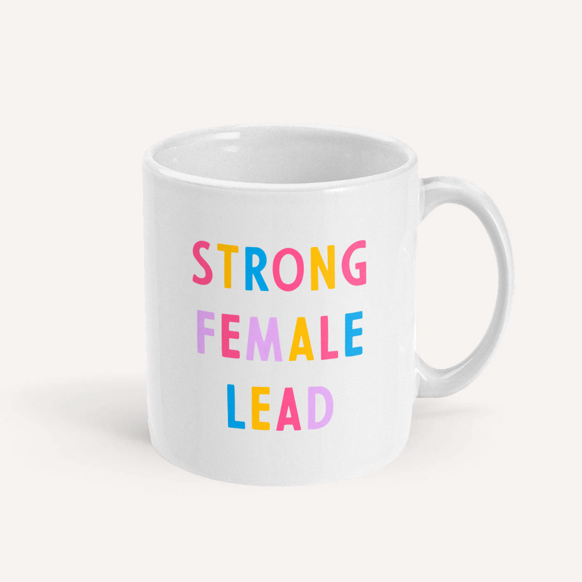 Strong Female Lead Mug-Feminist Apparel, Feminist Gift, Feminist Coffee Mug, 11oz White Ceramic-The Spark Company
