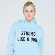 Load image into Gallery viewer, Strong Like A Girl Hoodie-Feminist Apparel, Feminist Clothing, Feminist Hoodie, JH001-The Spark Company