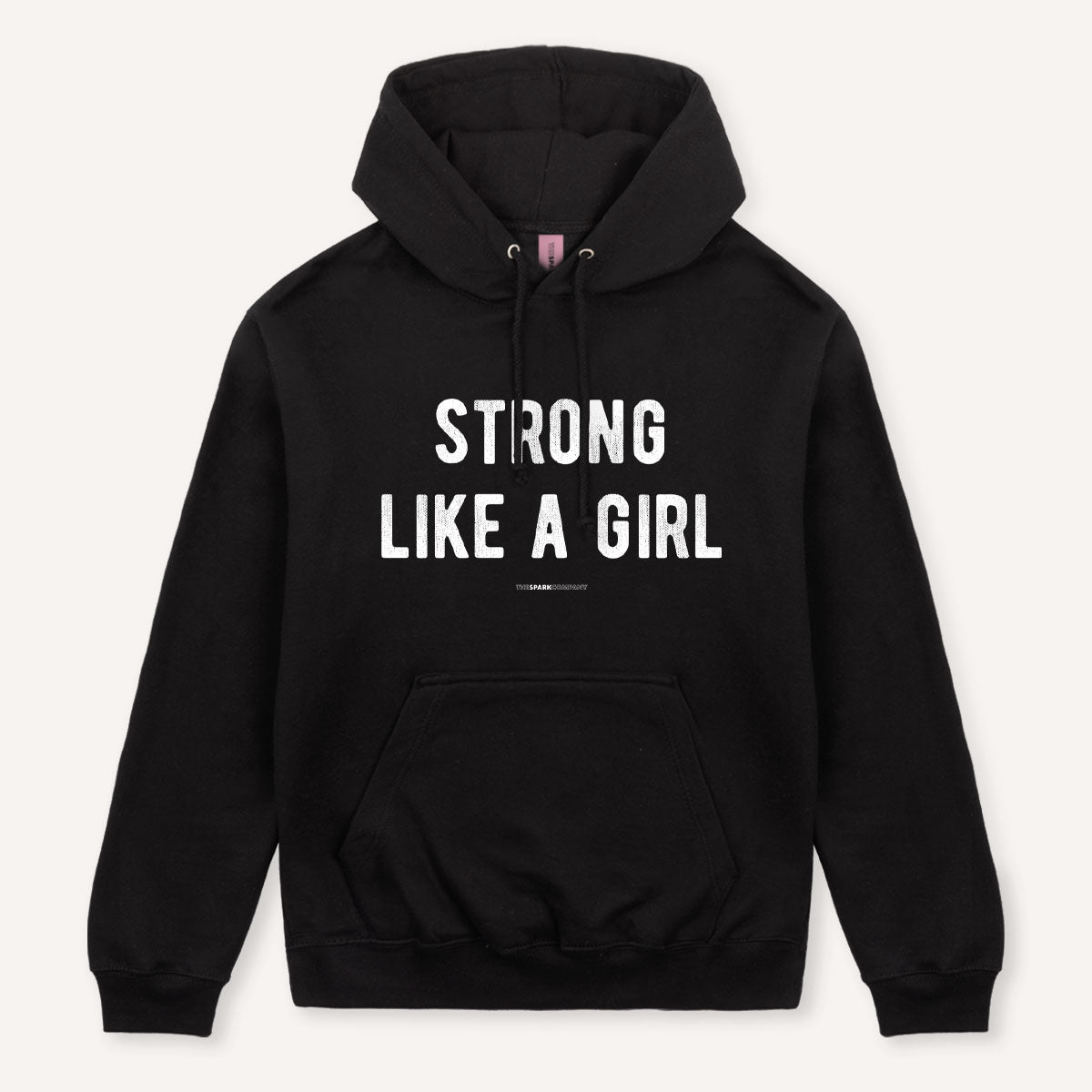 Strong Like A Girl Hoodie-Feminist Apparel, Feminist Clothing, Feminist Hoodie, JH001-The Spark Company