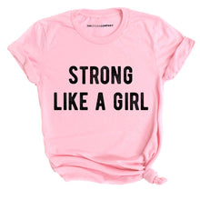 Load image into Gallery viewer, Strong Like A Girl T-Shirt-Feminist Apparel, Feminist Clothing, Feminist T Shirt, BC3001-The Spark Company