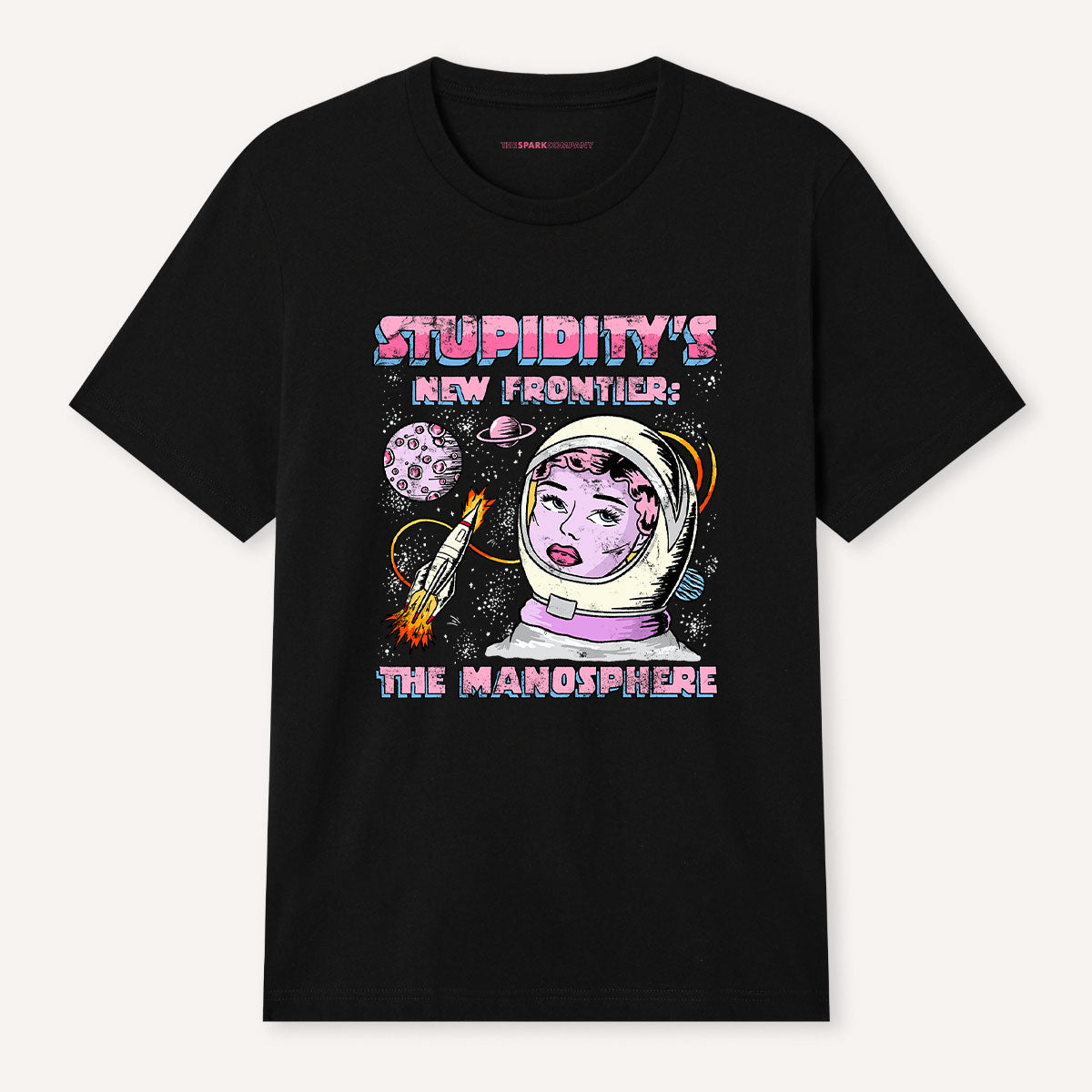 Stupidity's New Frontier T-Shirt-Feminist Apparel, Feminist Clothing, Feminist T Shirt, BC3001-The Spark Company