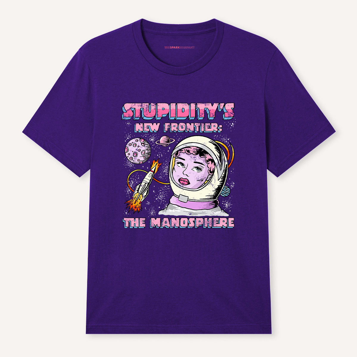 Stupidity's New Frontier T-Shirt-Feminist Apparel, Feminist Clothing, Feminist T Shirt, BC3001-The Spark Company