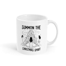 Load image into Gallery viewer, Summon The Christmas Spirit Mug-Feminist Apparel, Feminist Gift, Feminist Coffee Mug, 11oz White Ceramic-The Spark Company