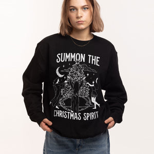 Summon The Christmas Spirit Ugly Christmas Jumper-Feminist Apparel, Feminist Clothing, Feminist Sweatshirt, JH030-The Spark Company