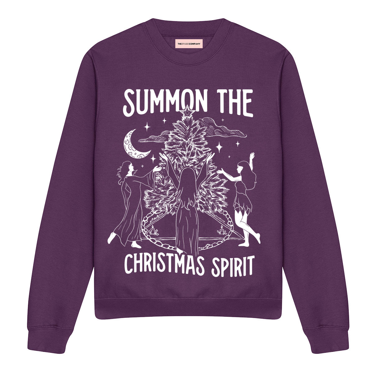 Summon The Christmas Spirit Ugly Christmas Jumper-Feminist Apparel, Feminist Clothing, Feminist Sweatshirt, JH030-The Spark Company