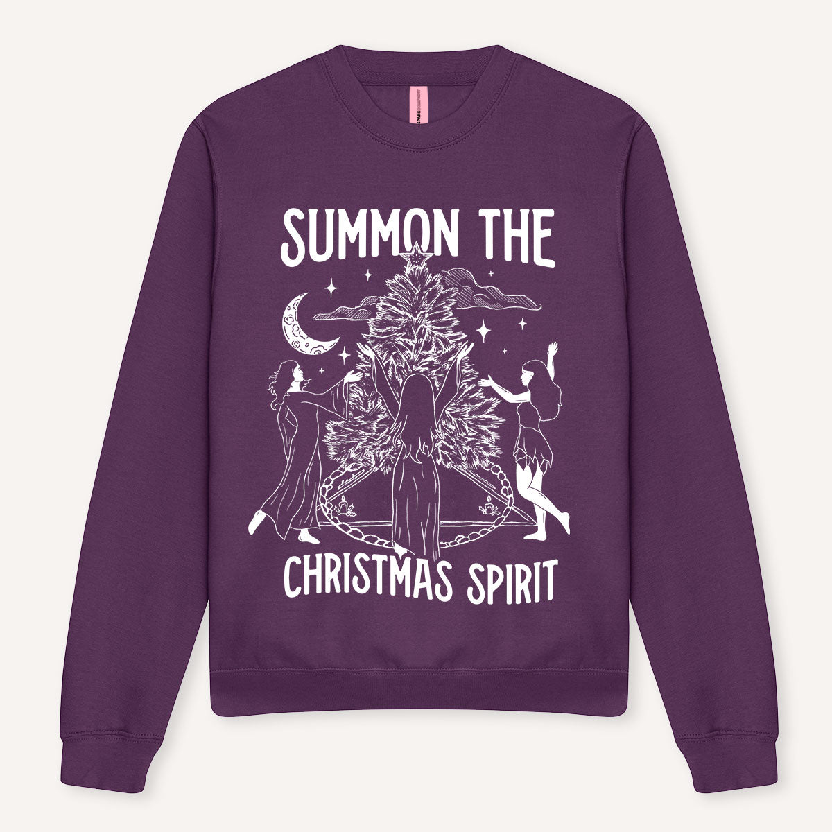 Summon The Christmas Spirit Ugly Christmas Jumper-Feminist Apparel, Feminist Clothing, Feminist Sweatshirt, JH030-The Spark Company