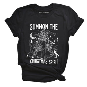 Summon The Christmas Spirit Ugly Christmas T-Shirt-Feminist Apparel, Feminist Clothing, Feminist T Shirt, BC3001-The Spark Company
