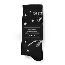 Load image into Gallery viewer, Support Your Local Coven Socks-Feminist Apparel, Feminist Clothing, Feminist Socks-The Spark Company
