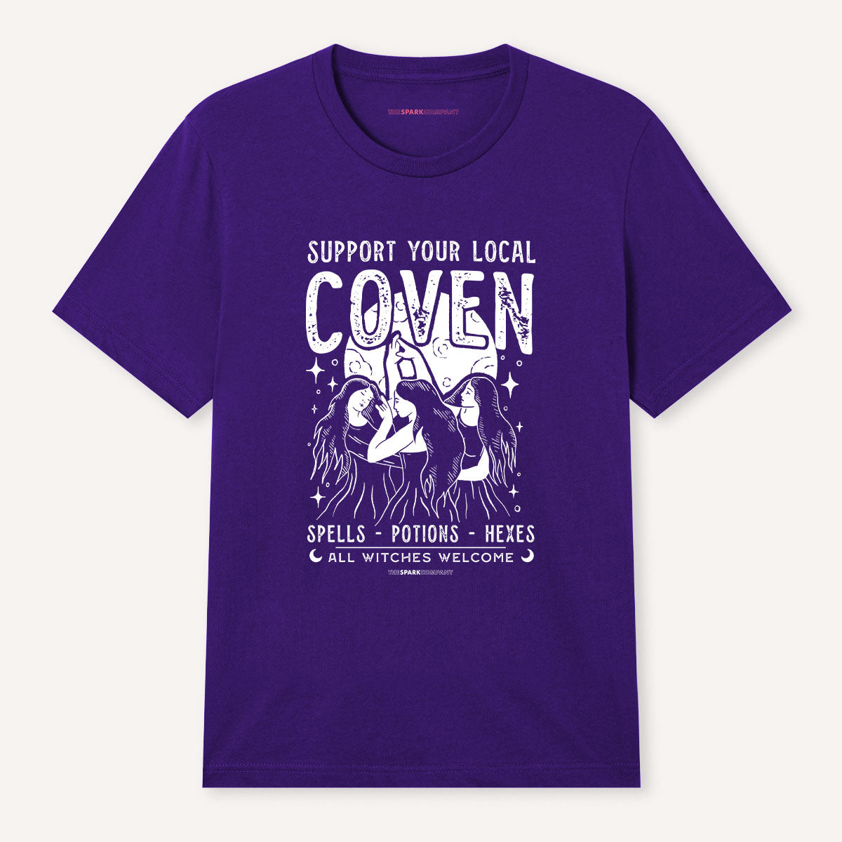 Support Your Local Coven T-Shirt-Feminist Apparel, Feminist Clothing, Feminist T Shirt, BC3001-The Spark Company