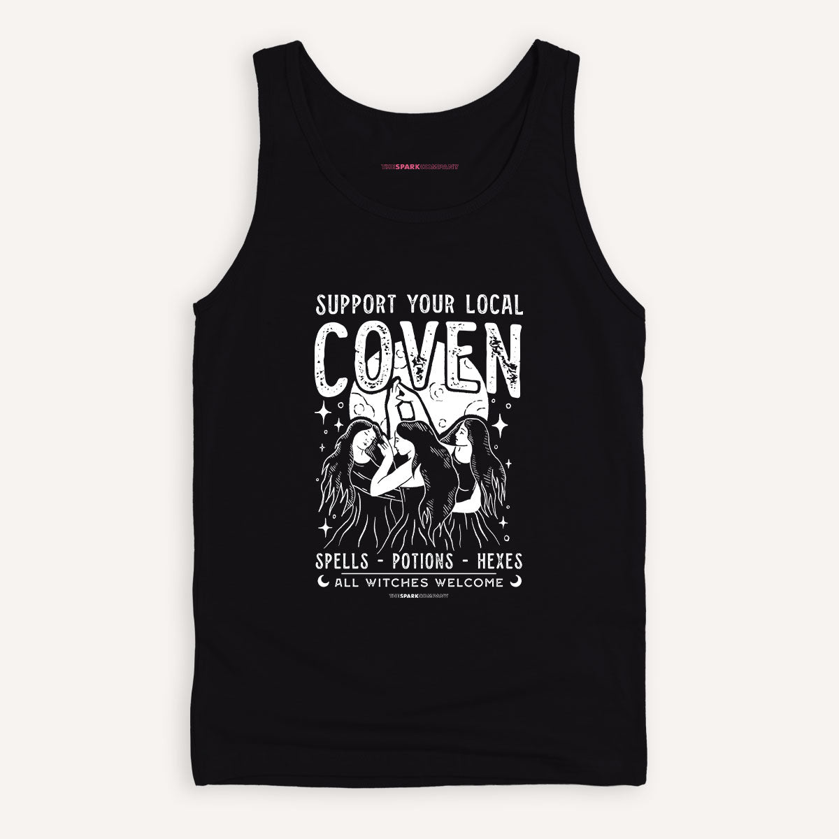 Support Your Local Coven Tank Top-Feminist Apparel, Feminist Clothing, Feminist Tank, 03980-The Spark Company