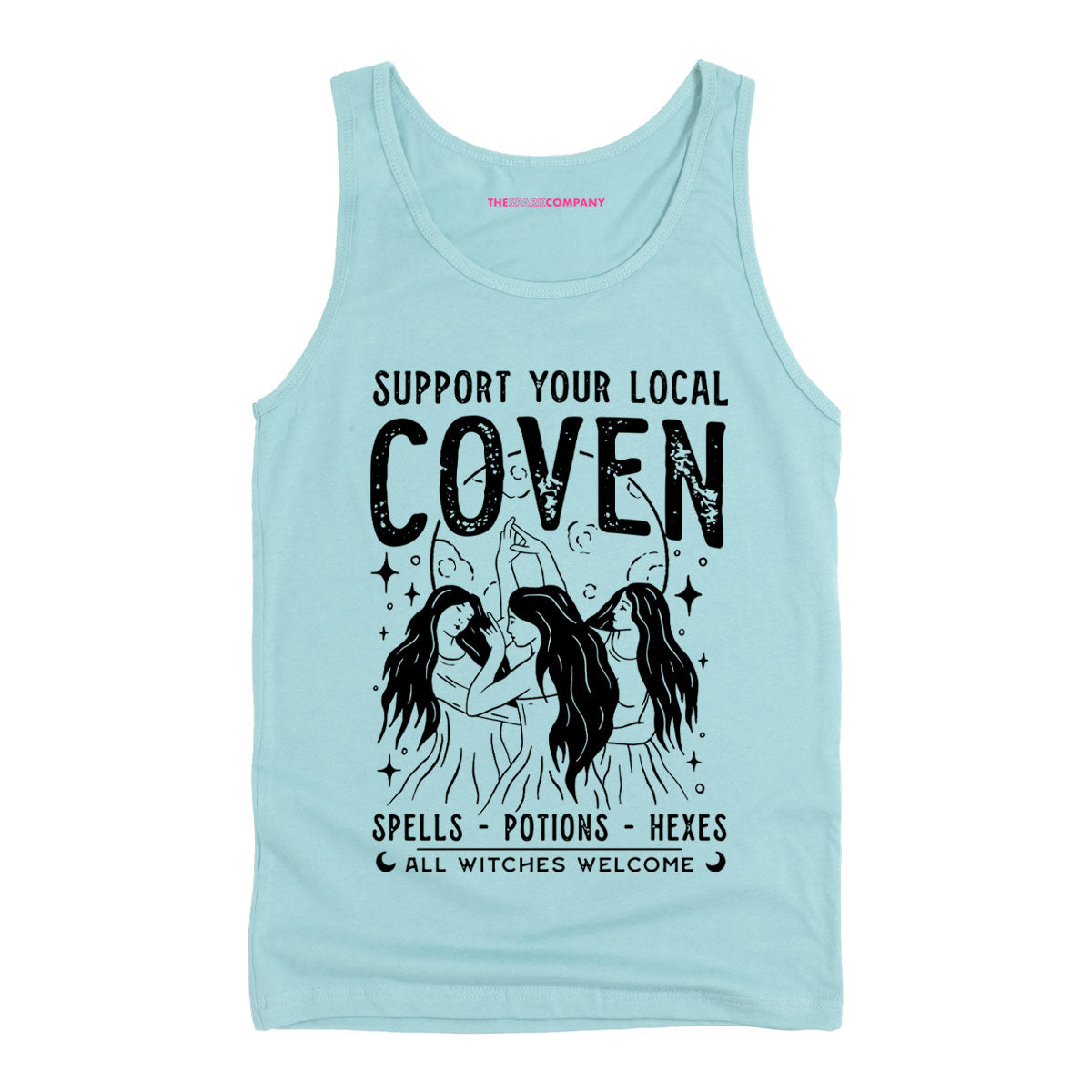 Support Your Local Coven Tank Top-Feminist Apparel, Feminist Clothing, Feminist Tank, 03980-The Spark Company