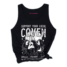 Load image into Gallery viewer, Support Your Local Coven Tank Top-Feminist Apparel, Feminist Clothing, Feminist Tank, 03980-The Spark Company