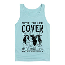 Load image into Gallery viewer, Support Your Local Coven Tank Top-Feminist Apparel, Feminist Clothing, Feminist Tank, 03980-The Spark Company