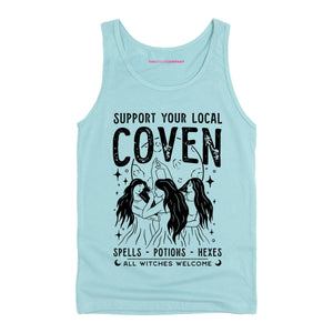 Support Your Local Coven Tank Top-Feminist Apparel, Feminist Clothing, Feminist Tank, 03980-The Spark Company