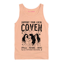 Load image into Gallery viewer, Support Your Local Coven Tank Top-Feminist Apparel, Feminist Clothing, Feminist Tank, 03980-The Spark Company