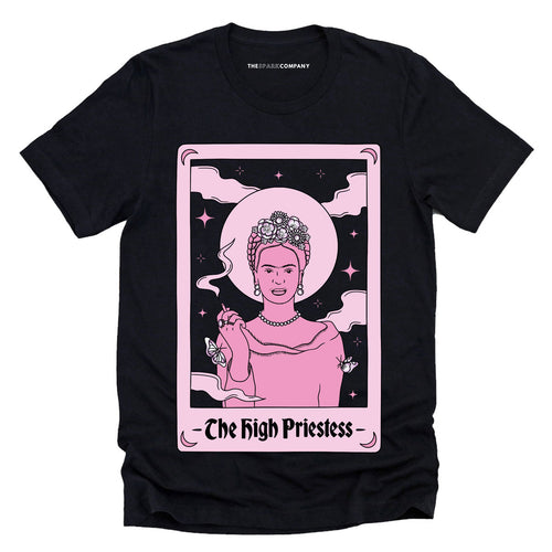 Tarot: The High Priestess T-Shirt-Feminist Apparel, Feminist Clothing, Feminist T Shirt, BC3001-The Spark Company