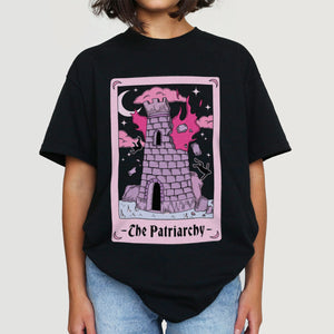 Tarot: The Patriarchy T-Shirt-Feminist Apparel, Feminist Clothing, Feminist T Shirt, BC3001-The Spark Company