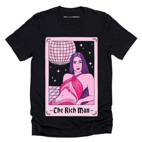Tarot: The Rich Man T-Shirt-Feminist Apparel, Feminist Clothing, Feminist T Shirt, BC3001-The Spark Company