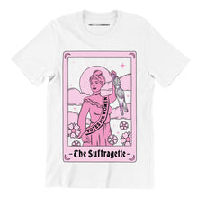 Load image into Gallery viewer, Tarot: The Suffragette T-Shirt-Feminist Apparel, Feminist Clothing, Feminist T Shirt, BC3001-The Spark Company