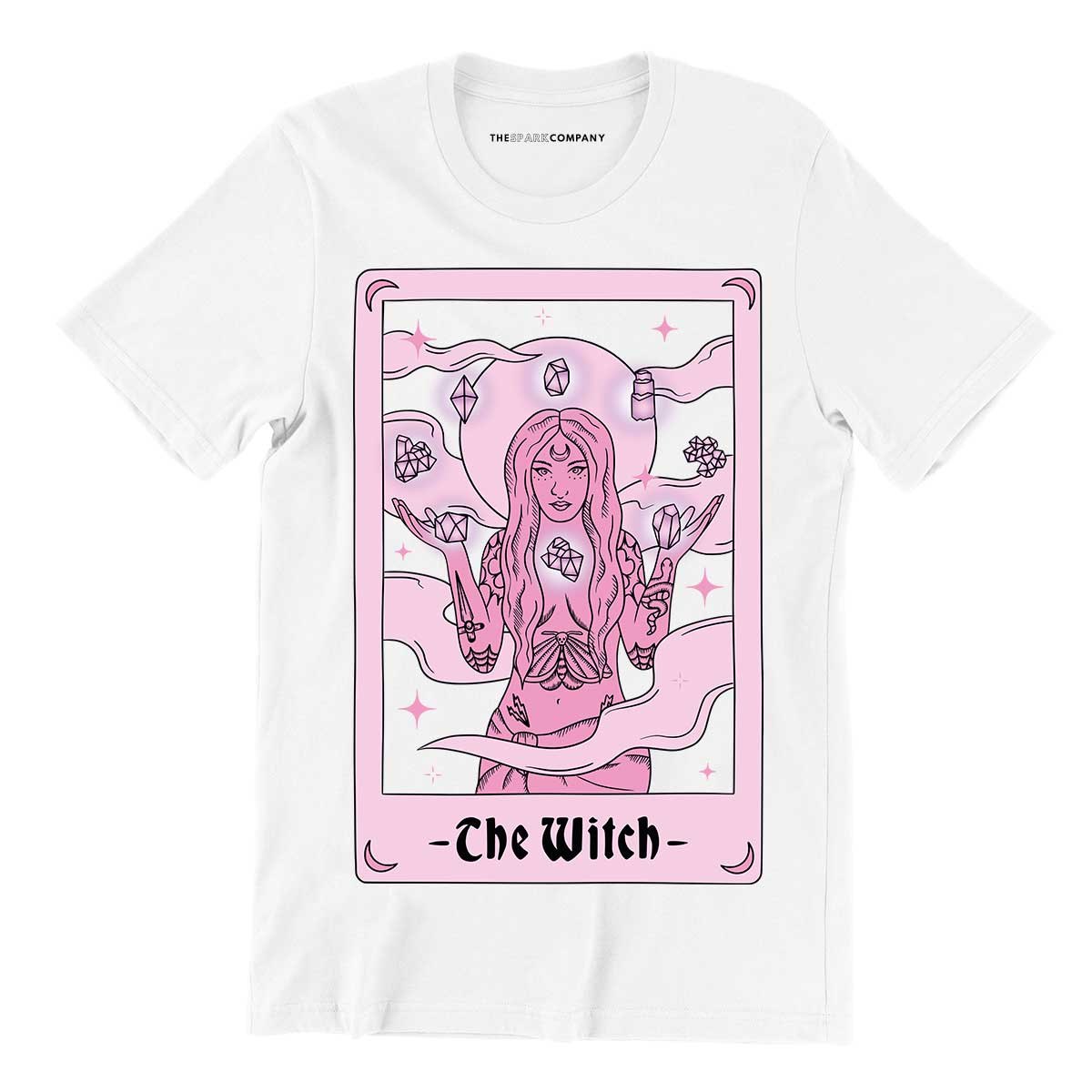 Tarot: The Witch T-Shirt-Feminist Apparel, Feminist Clothing, Feminist T Shirt, BC3001-The Spark Company