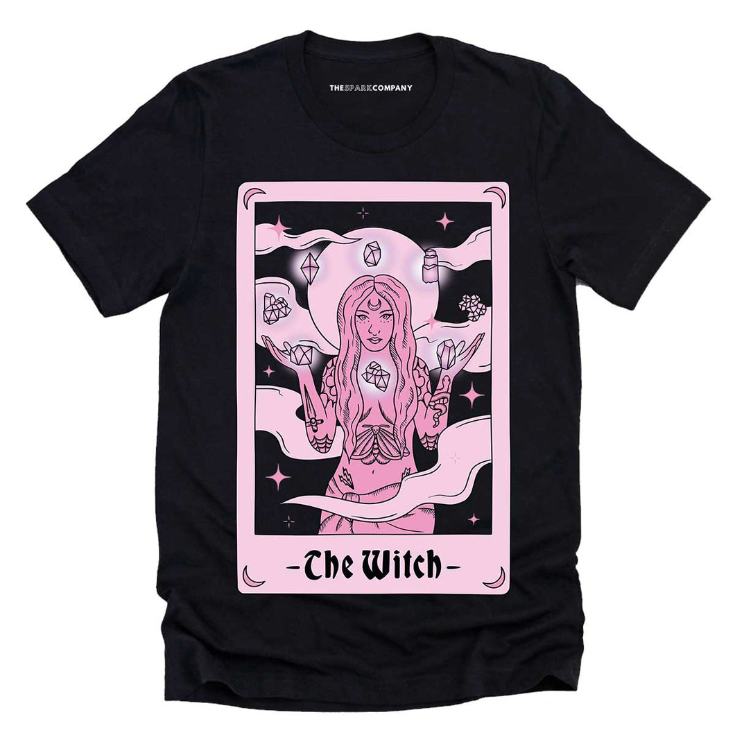 Tarot: The Witch T-Shirt-Feminist Apparel, Feminist Clothing, Feminist T Shirt, BC3001-The Spark Company