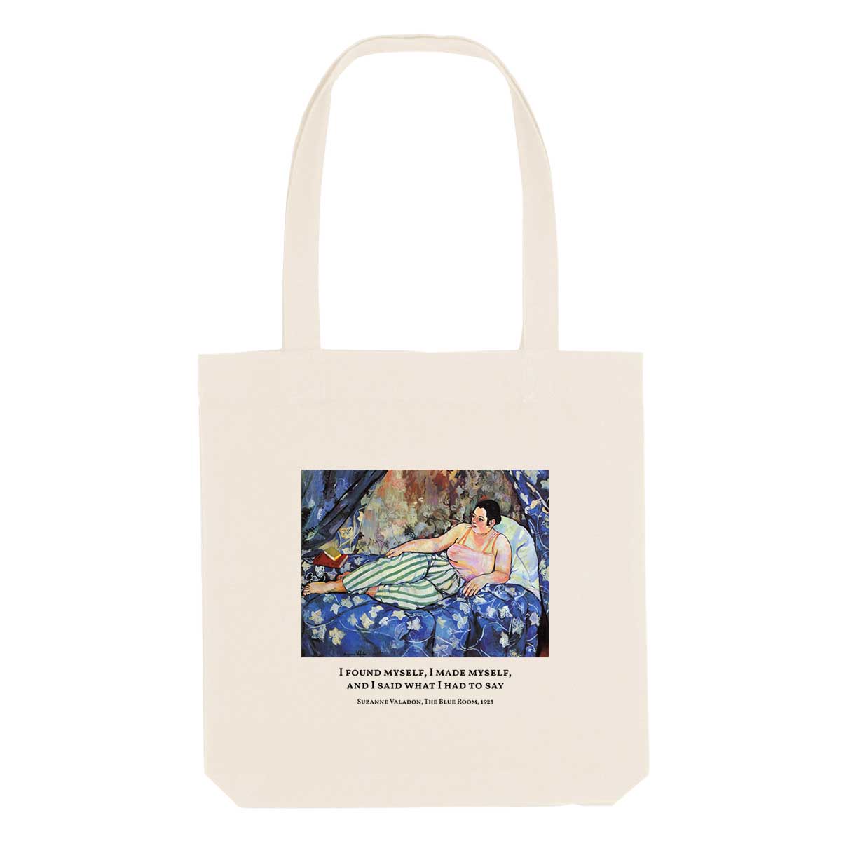 The Blue Room by Suzanne Valadon Strong As Hell Tote Bag-Feminist Apparel, Feminist Gift, Feminist Tote Bag-The Spark Company