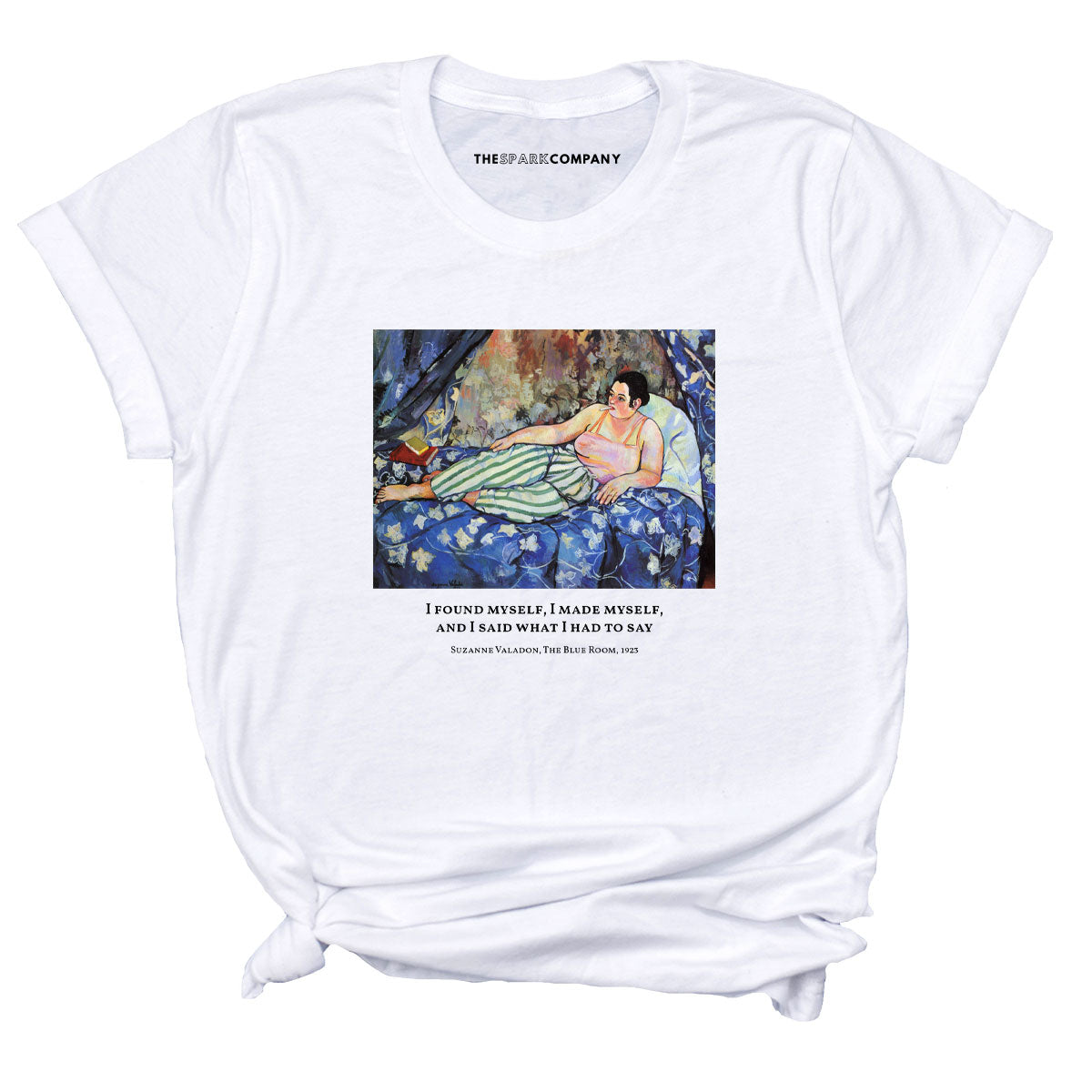 The Blue Room by Suzanne Valadon T-Shirt-Feminist Apparel, Feminist Clothing, Feminist T Shirt, BC3001-The Spark Company