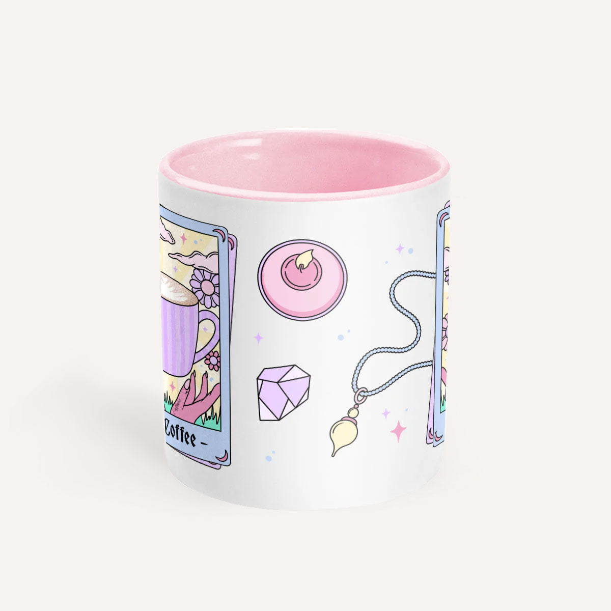 The Coffee Tarot Mug-Feminist Apparel, Feminist Gift, Feminist Coffee Mug, 11oz White Ceramic-The Spark Company