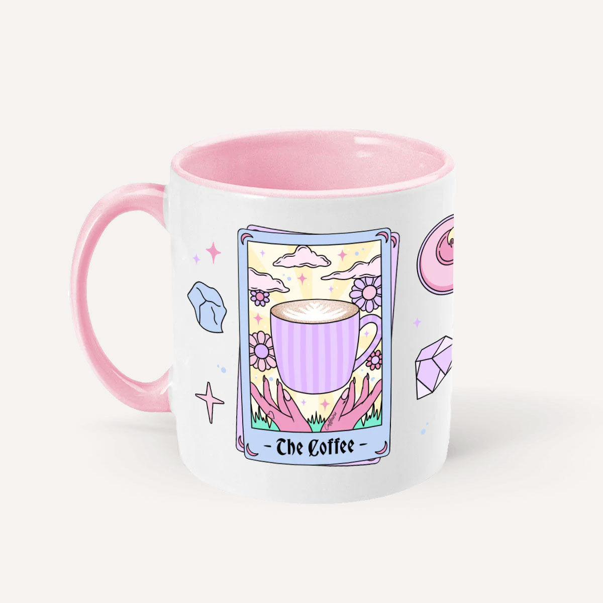 The Coffee Tarot Mug-Feminist Apparel, Feminist Gift, Feminist Coffee Mug, 11oz White Ceramic-The Spark Company
