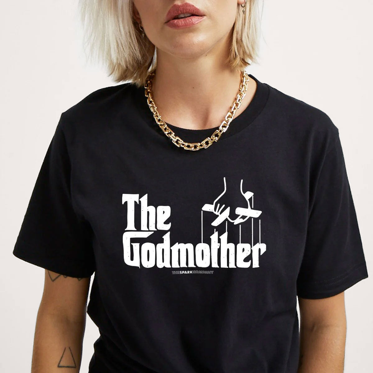 The Godmother T-Shirt-Feminist Apparel, Feminist Clothing, Feminist T Shirt, BC3001-The Spark Company
