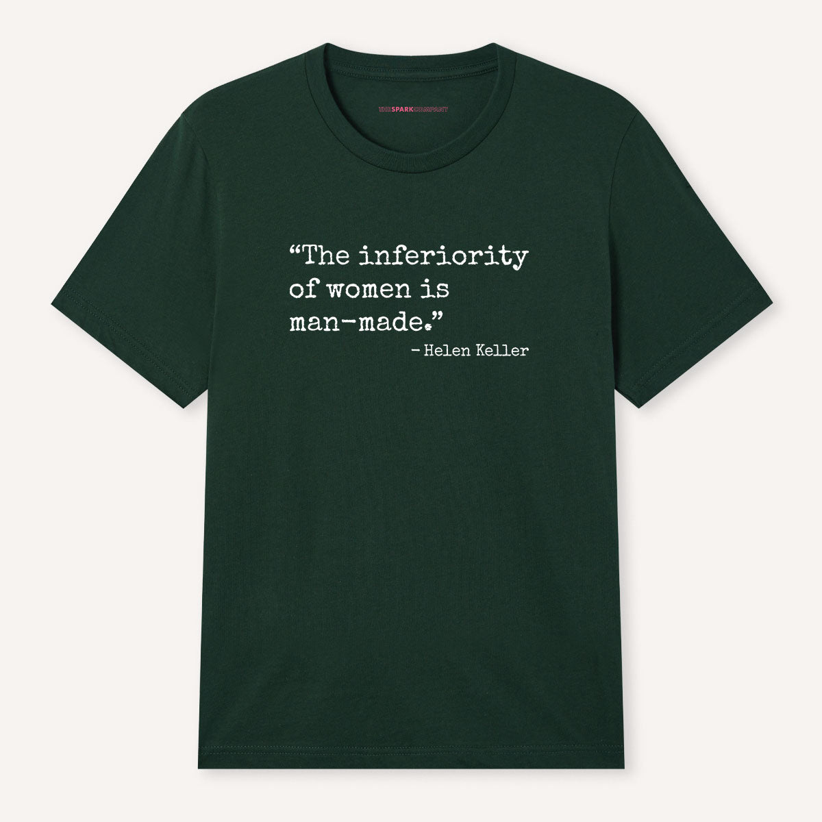 The Inferiority Of Women Is Man-Made T-Shirt-Feminist Apparel, Feminist Clothing, Feminist T Shirt, BC3001-The Spark Company