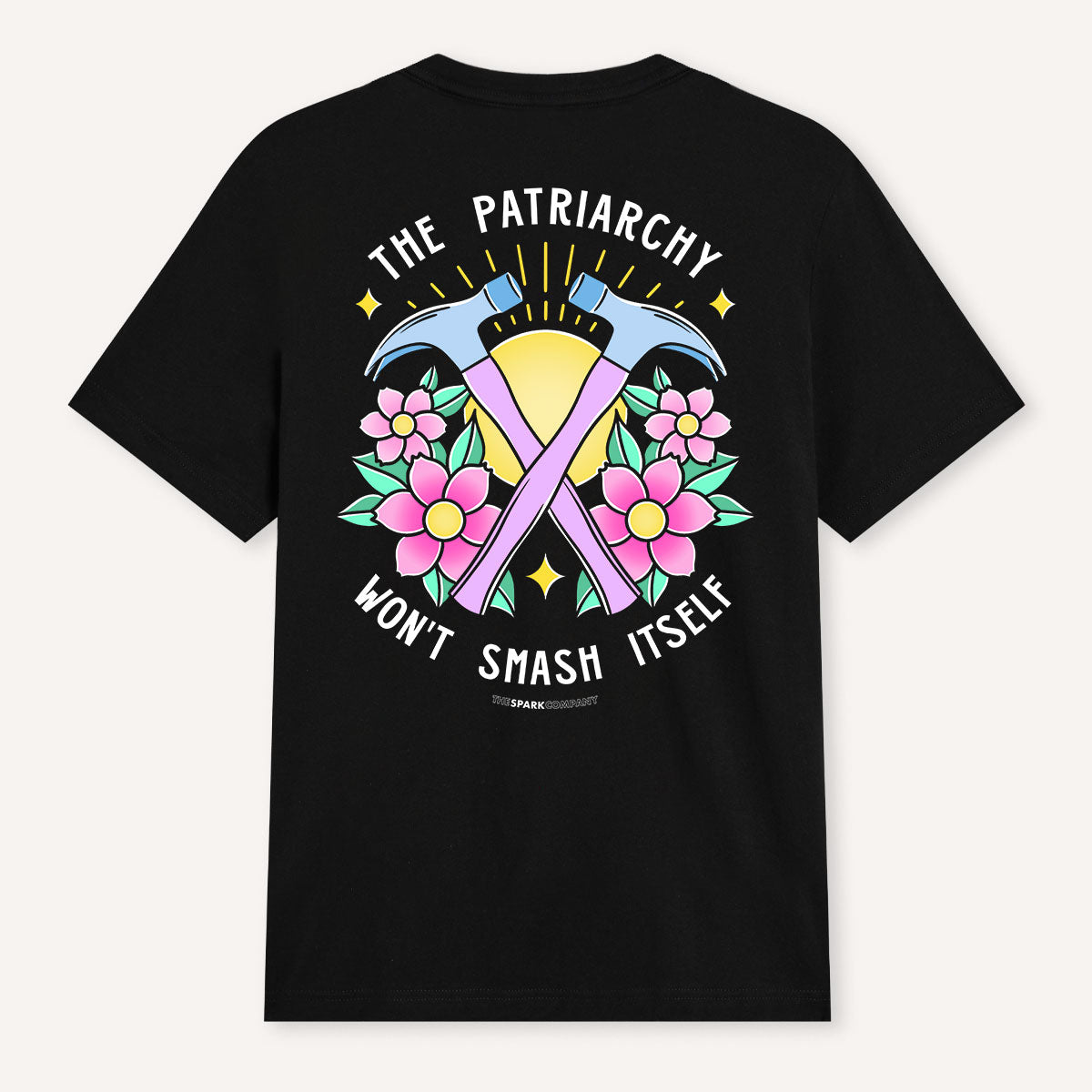 The Patriarchy Won't Smash Itself T-Shirt-Feminist Apparel, Feminist Clothing, Feminist T Shirt, BC3001-The Spark Company