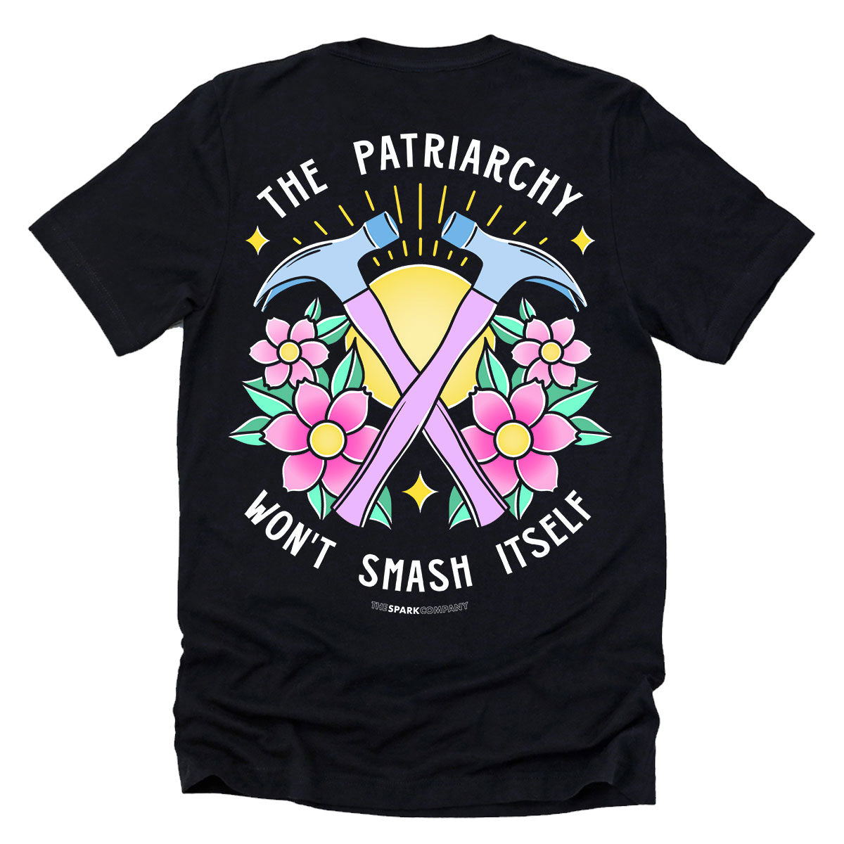 The Patriarchy Won't Smash Itself T-Shirt-Feminist Apparel, Feminist Clothing, Feminist T Shirt, BC3001-The Spark Company