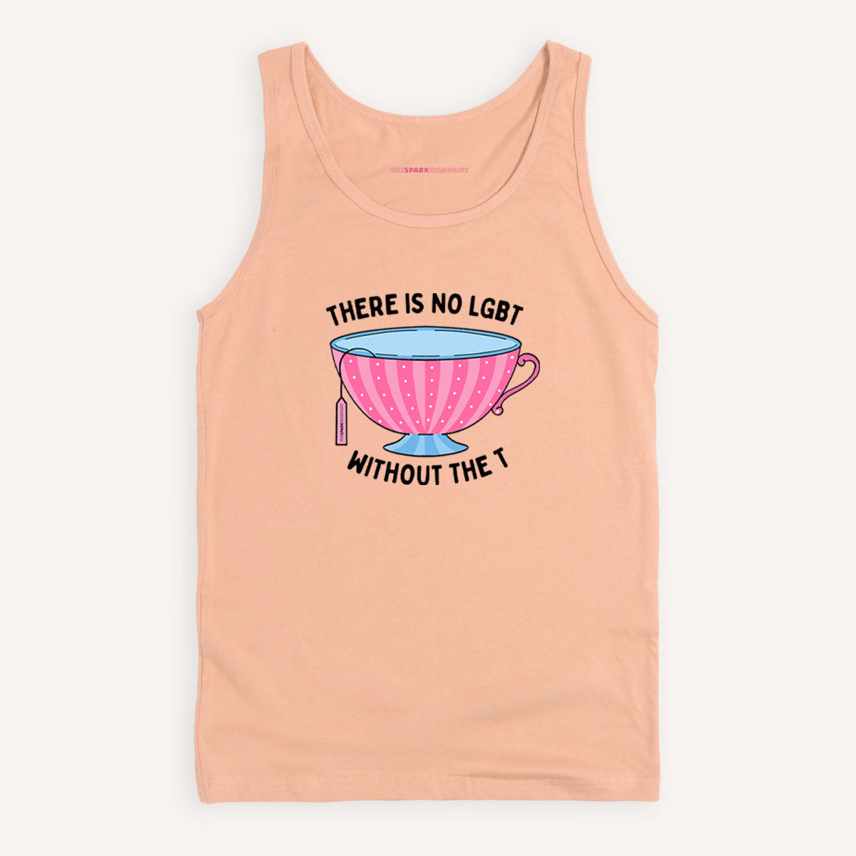 There Is No LGBT Without The T Tank Top-LGBT Apparel, LGBT Clothing, LGBT Tank, 03980-The Spark Company