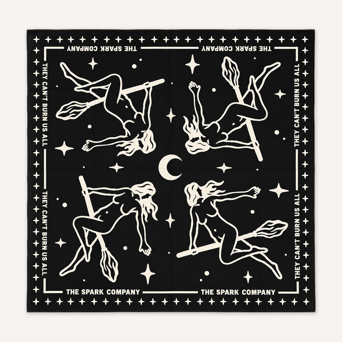 They Can't Burn Us All Bandana Scarf-Feminist Apparel, Feminist Clothing, Feminist Bandana Scarf-The Spark Company