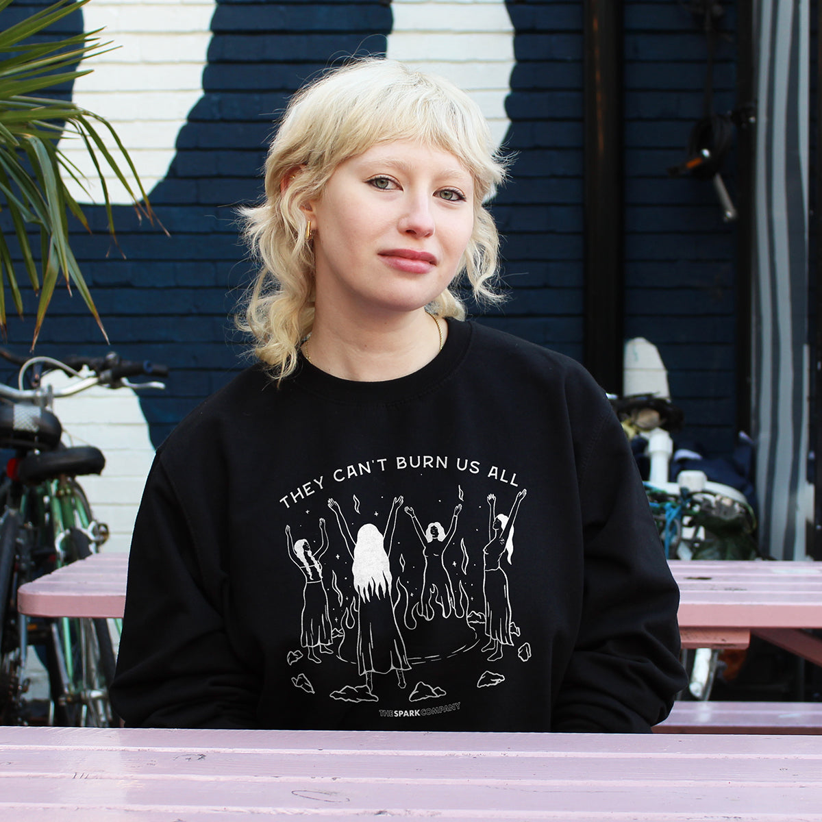 They Can't Burn Us All Sweatshirt-Feminist Apparel, Feminist Clothing, Feminist Sweatshirt, JH030-The Spark Company