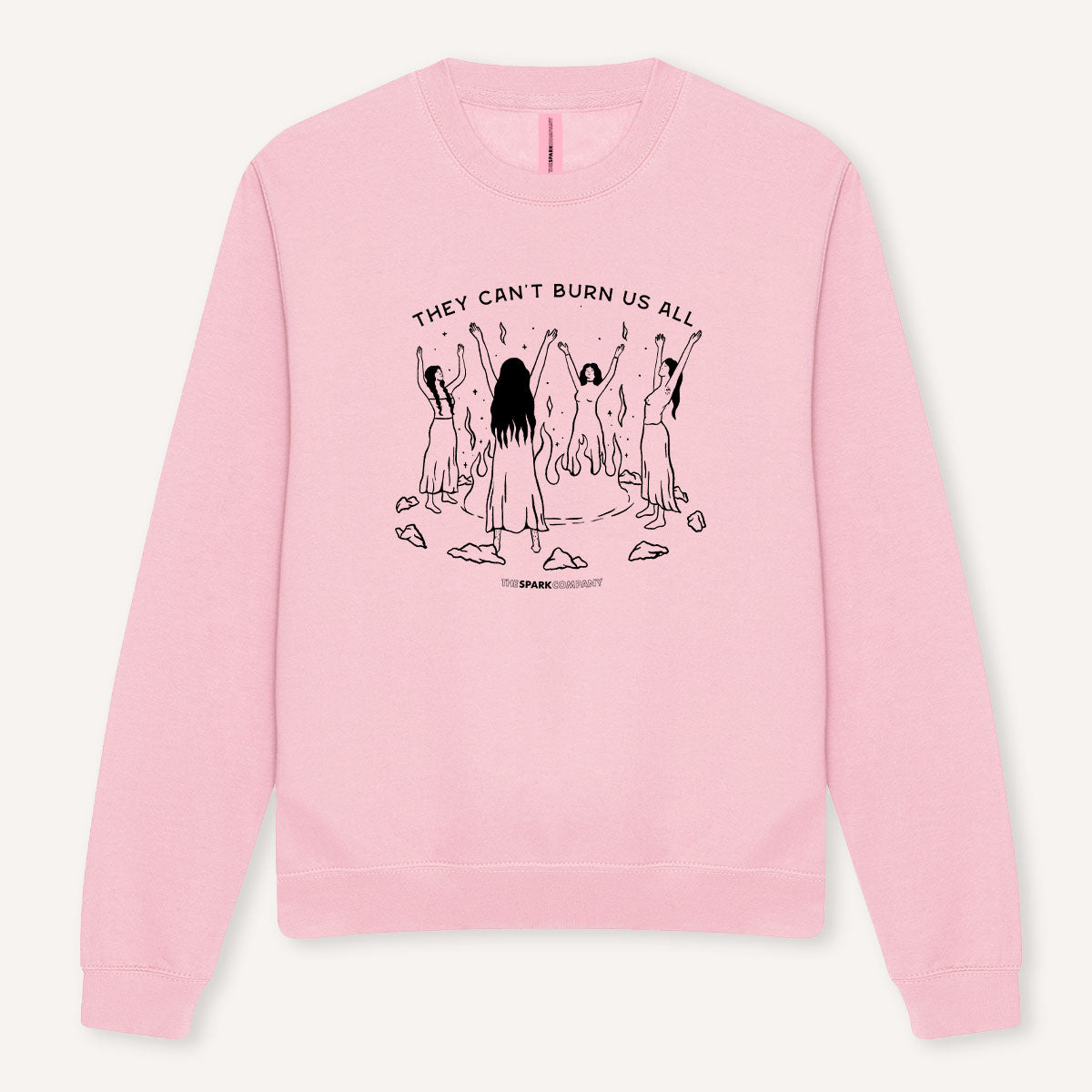 They Can't Burn Us All Sweatshirt-Feminist Apparel, Feminist Clothing, Feminist Sweatshirt, JH030-The Spark Company