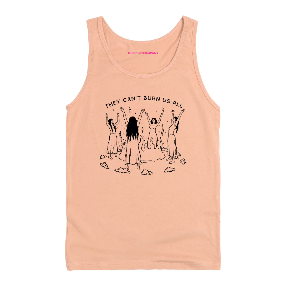 They Can't Burn Us All Tank Top-Feminist Apparel, Feminist Clothing, Feminist Tank, 03980-The Spark Company