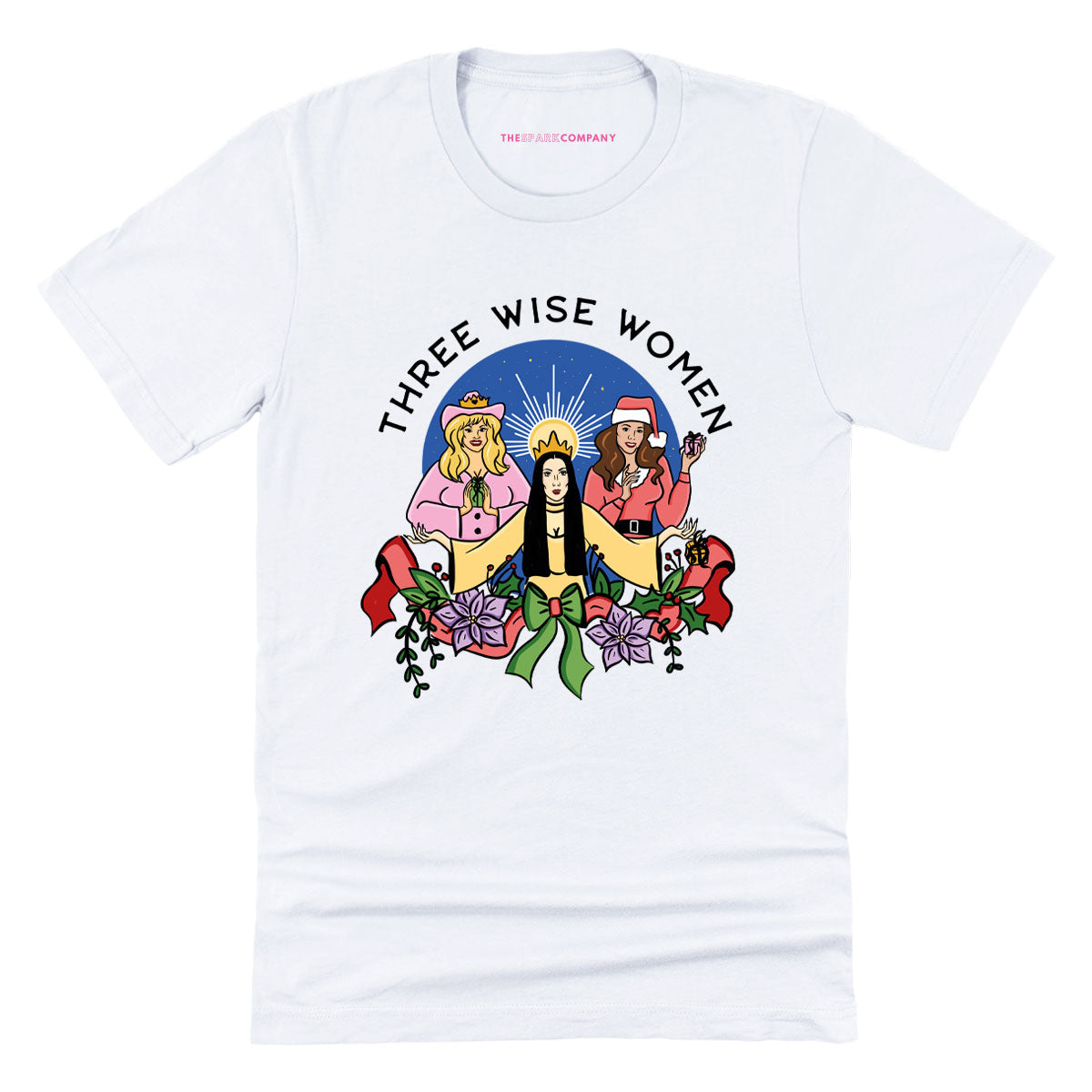 Three Wise Women Christmas T-Shirt-Feminist Apparel, Feminist Clothing, Feminist T Shirt, BC3001-The Spark Company