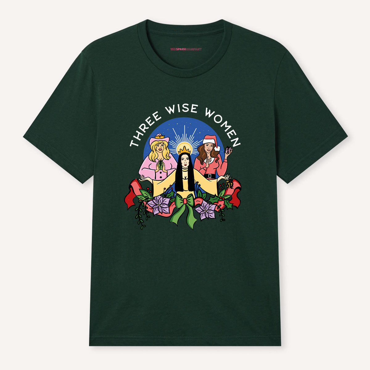 Three Wise Women Christmas T-Shirt-Feminist Apparel, Feminist Clothing, Feminist T Shirt, BC3001-The Spark Company