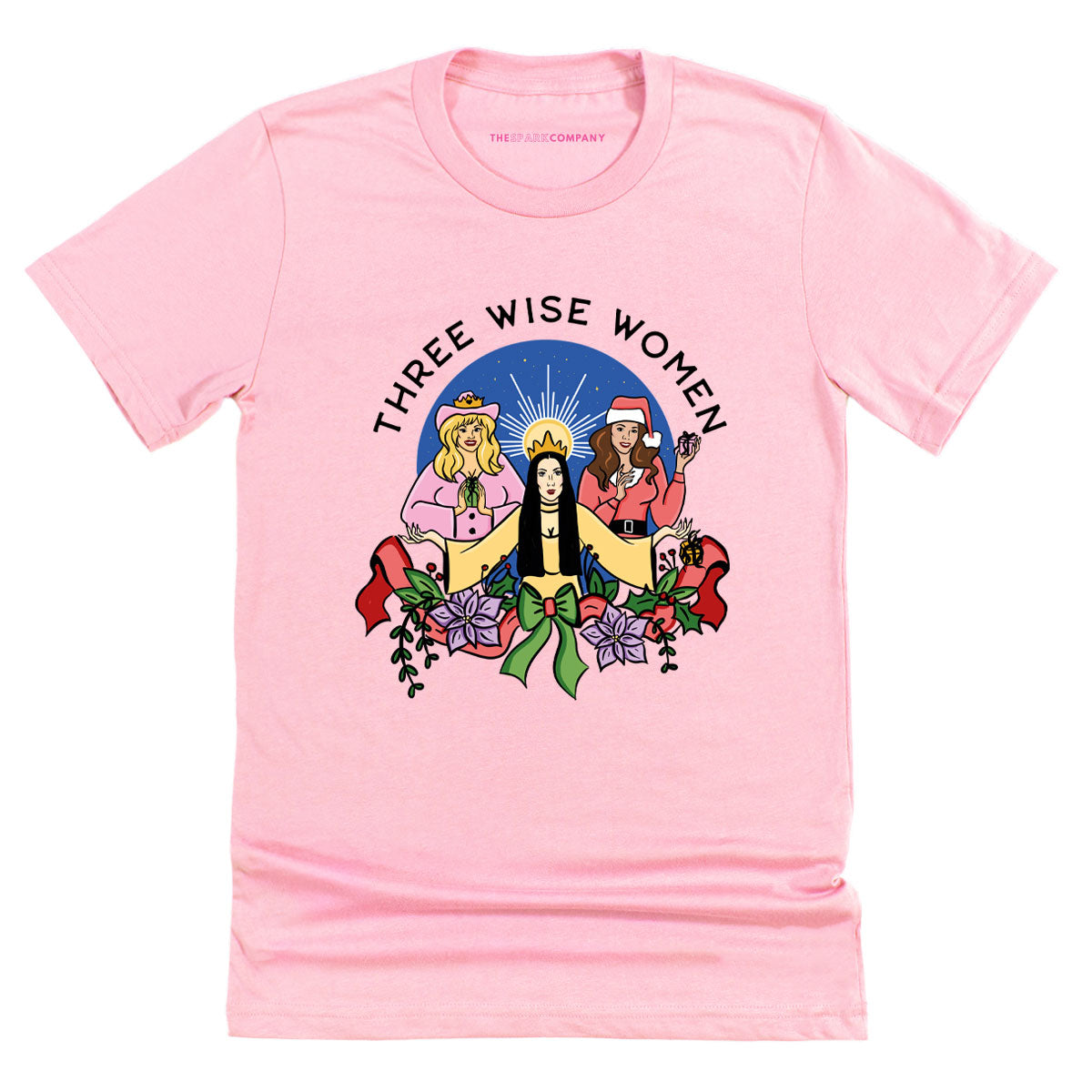 Three Wise Women Christmas T-Shirt-Feminist Apparel, Feminist Clothing, Feminist T Shirt, BC3001-The Spark Company