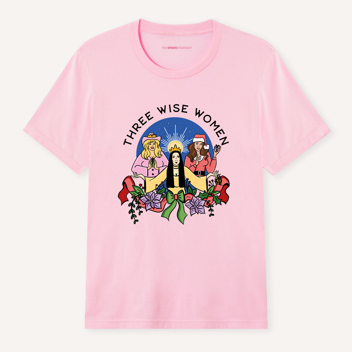 Three Wise Women Christmas T-Shirt-Feminist Apparel, Feminist Clothing, Feminist T Shirt, BC3001-The Spark Company